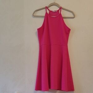 Pink Halter Neck Dress